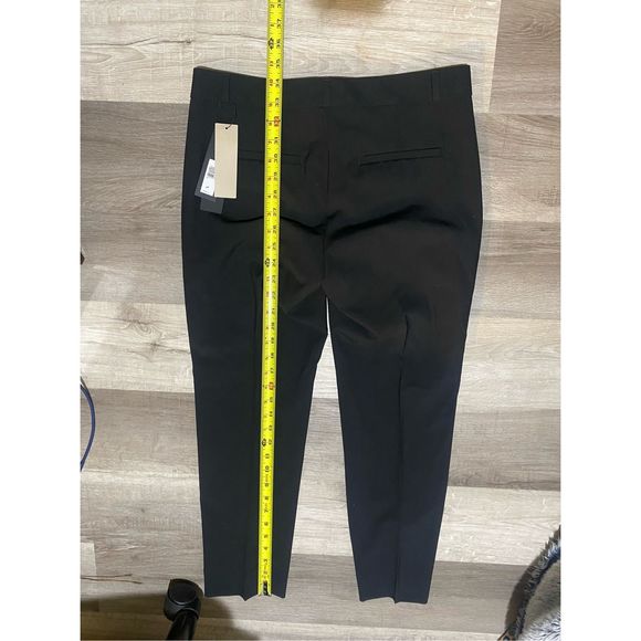 Banana Republic NWT RYAN SLIM WOOL-BLEND PANT Black Italian, Size 4p, MSRP $98 - Picture 10 of 11